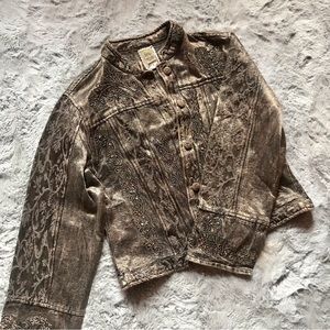 Vintage 90’s Flashback tapestry coat embellished Phoebe Buffay fairycore